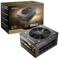 Antec SF850X 850W fully modular SFX power supply with Gold certification and 7-year warranty. Antec SF850X 850W fully modular SFX power supply with Gold certification and 7-year warranty.